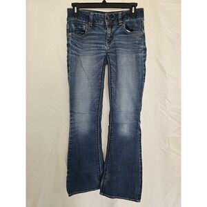 American Eagle Outfitters Women's Jeans Size 0 Short Super Stretch Bootcut Denim